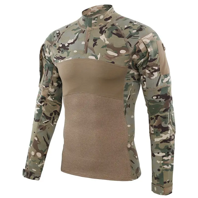 

2021 New Multicam Camouflage Combat Shirt Military Tactical Outdoor Gear Airsoft Hunting Fishing Camping For Men Army Police