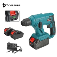 1000w rechargeable electric rotary hammer 15000mah cordless multifunction hammer impact drill power tool for makita 18v battery