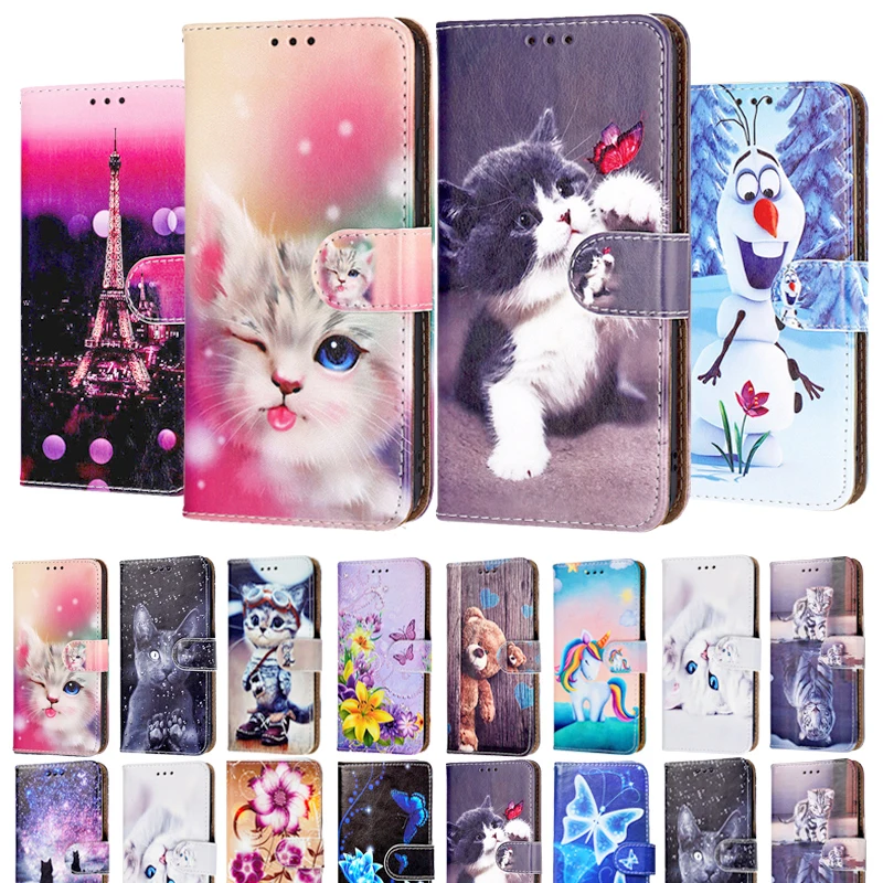 Чехол-книжка для Samsung Galaxy S3 S4 S5 S6 S7 Edge S8 S9 S10 S22 S20 Plus S21 FE S10E Note 9 8 5 4 3 2 20 | Мобильные