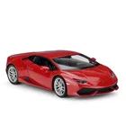 Модель автомобиля WELLY 1:24 Lamborghini Huracan, роскошная модель литая под давлением, коллекционная игрушка, подарок на Рождество
