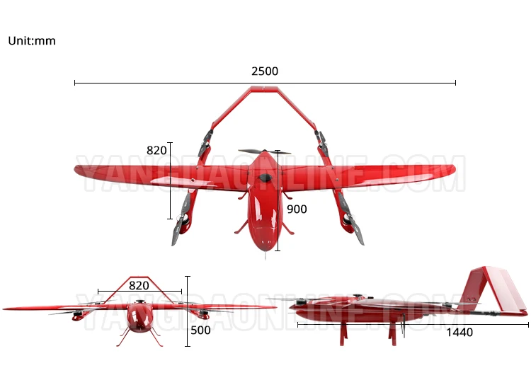 Беспилотный летательный аппарат с фиксированным крылом VTOL 2 кг Полезная нагрузка 2 часа выносливость БПЛА дальнего радиуса действия для проведения спасательных инспекций и наблюдения
