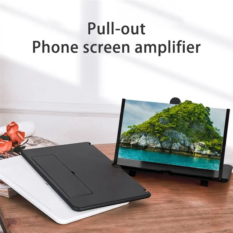 12-дюймовый 3D проекционный экран видеоусилитель подставка для смартфона