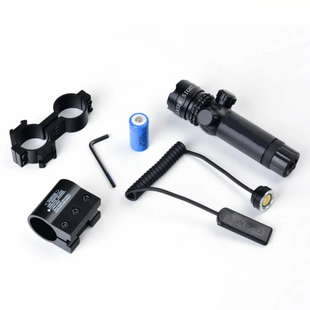 

Tactical Hunting Green Laser Sight Scope w/Push-button on/off Switch and Remote Pressure Switch For 11mm 20mm Rail Mount