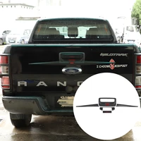 luxury abs car exterior rear trim strip tail door handle sticker frame for ford ranger black decorative accessories styling 5pcs