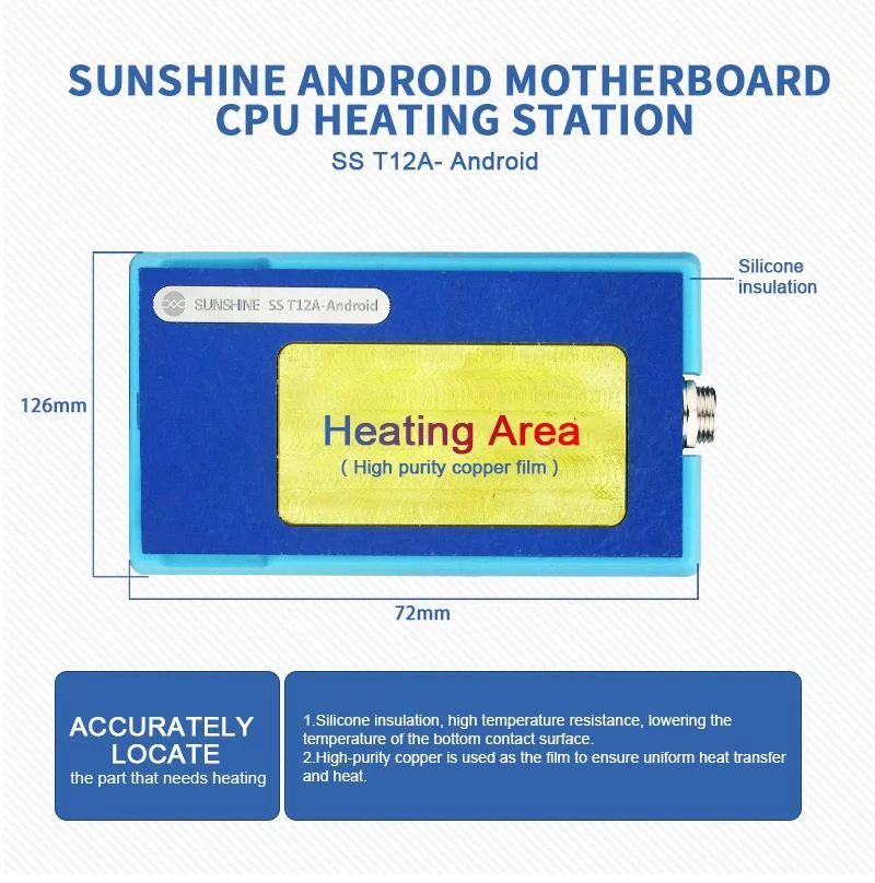 Хост и модуль предварительного подогрева Sunshine SS T12A для iPhone 11/11 PRO/11 PRO MAX x/xs max рамка