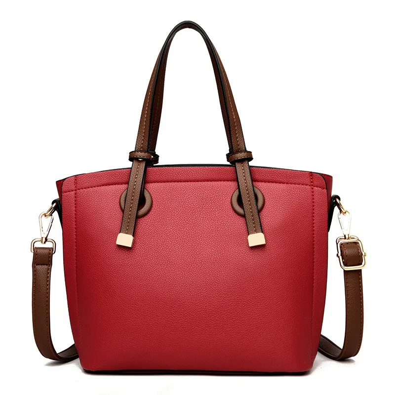 

New 2021 fashion ladies large-capacity one-shoulder messenger tote bag simple handbag