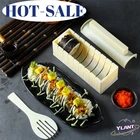 SWT 3 шт.компл. сделай сам, кухонный инструмент для суши, машинка для изготовления, ролик, форма для риса, суши, овощи, мясо, вращающиеся аксессуары