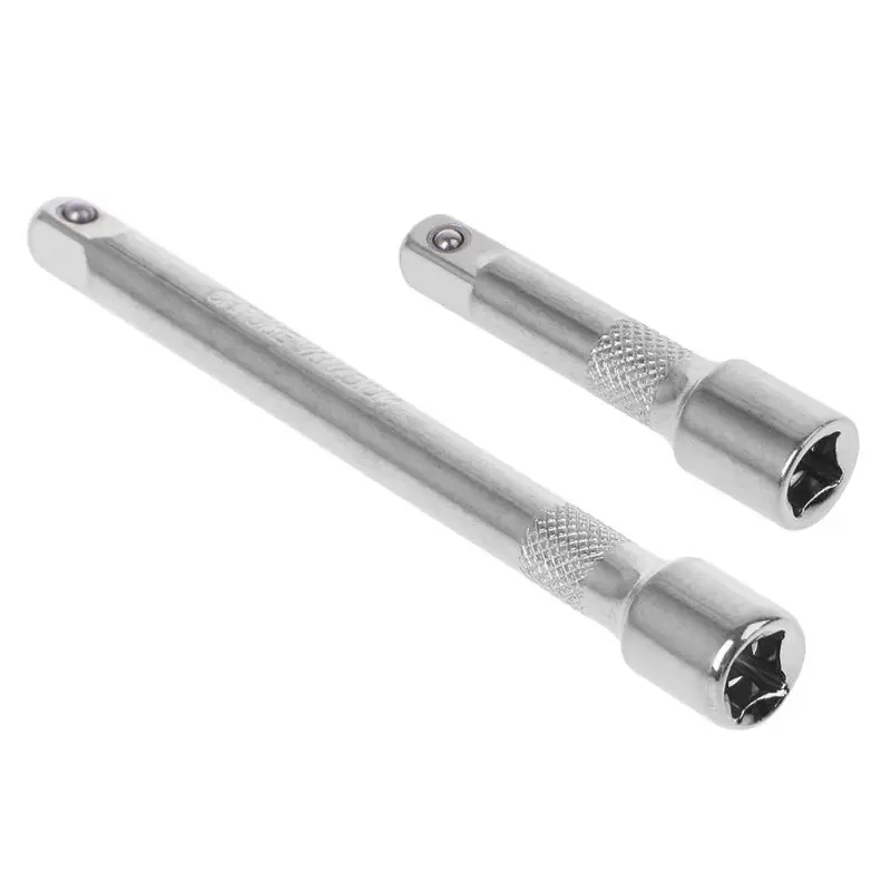 

1/4\" Long Short Drive Extension Bar Set Adapter Connecting Rod Socket Ratchet Wrench Extender Hand Adjustment Tools