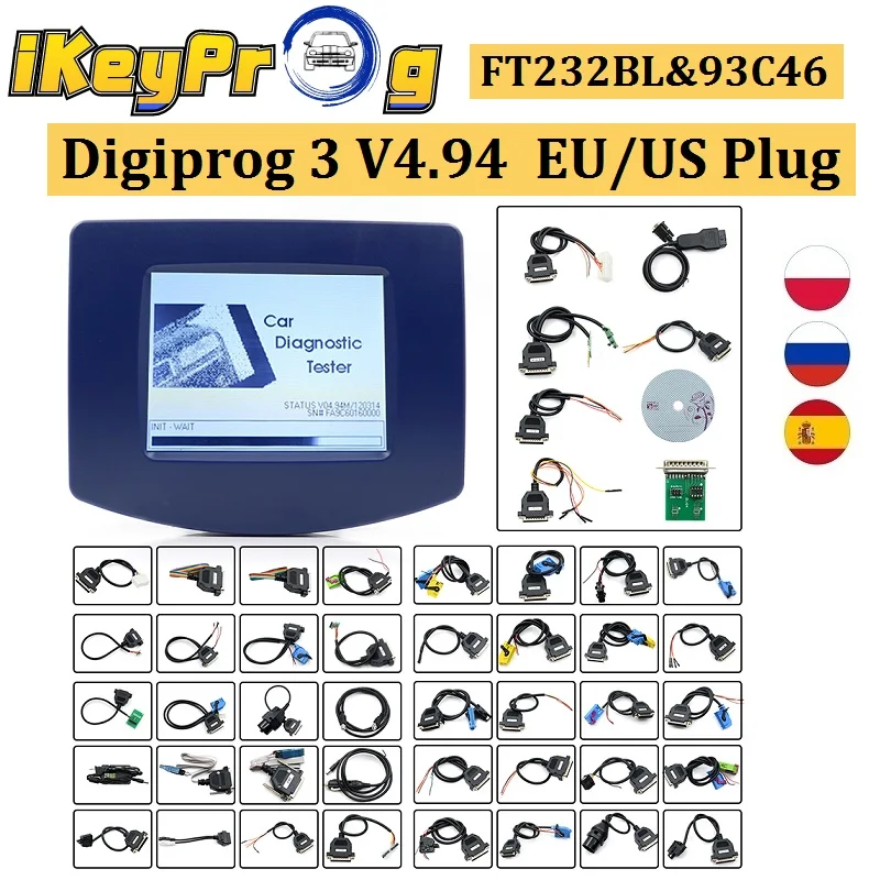 DIGIPROG 3 V4.94 OBD версия Digiprog3 FTDI чип Digi prog III OBD2 инструмент для коррекции одометра