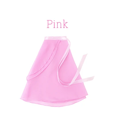 Tie-Pink Балетная юбка-пачка для девочек; шифоновая юбка для танцев; детское профессиональное балетное трико с юбкой - Цвет: Tie-Pink