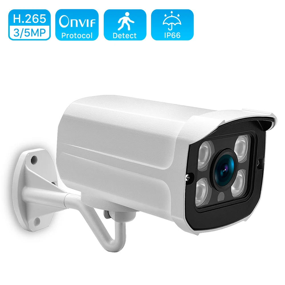 ANBIUX Full HD 1080P 2MP 3MP 5MP наружная цилиндрическая камера видеонаблюдения POE ip-камера ONVIF 2,8 мм широкоугольный для системы видеонаблюдения Netwrok