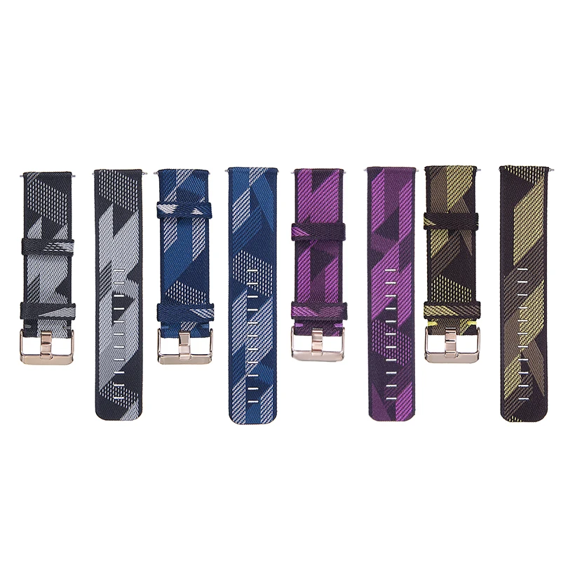 

Canvas Nylon Replacement Strap For Fitbit Versa/Lite/Versa 2 Woven Wristband Fashion Casual Smart Watch Sport Adjustable Strap