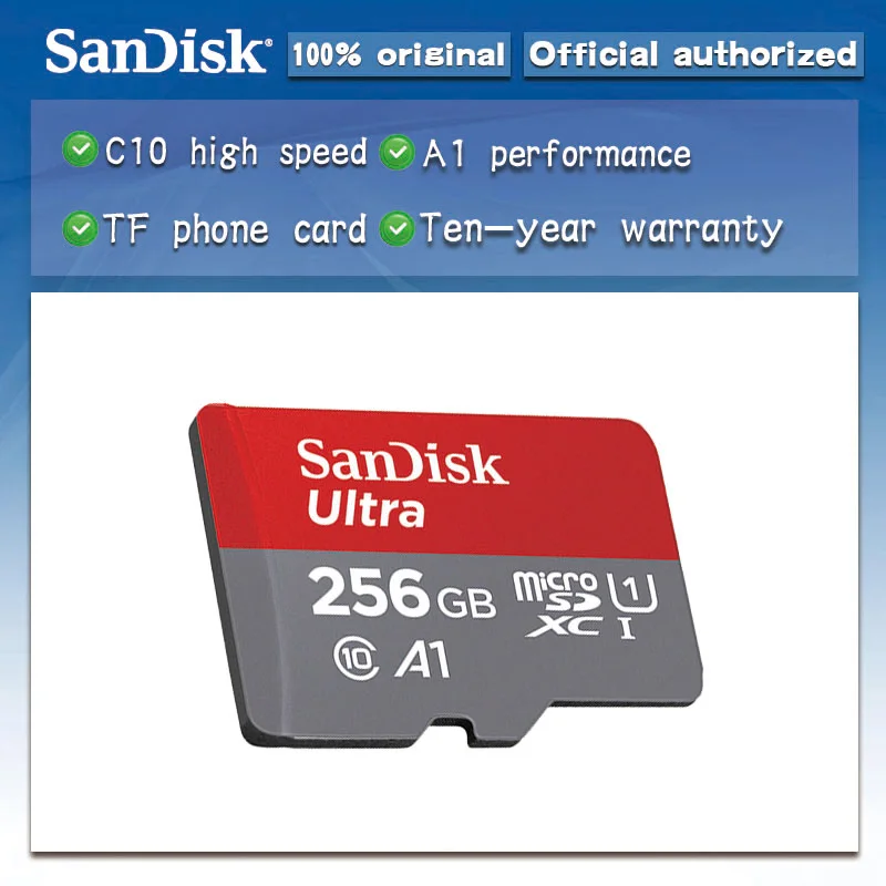 Карта памяти SanDisk Micro SD 16 ГБ 32 ГБ 64 ГБ 128 Гб MicroSD карты SDHC SDXC Max 80 м/с Uitra C10 TF Транс Флэш карта Micro C4 8G