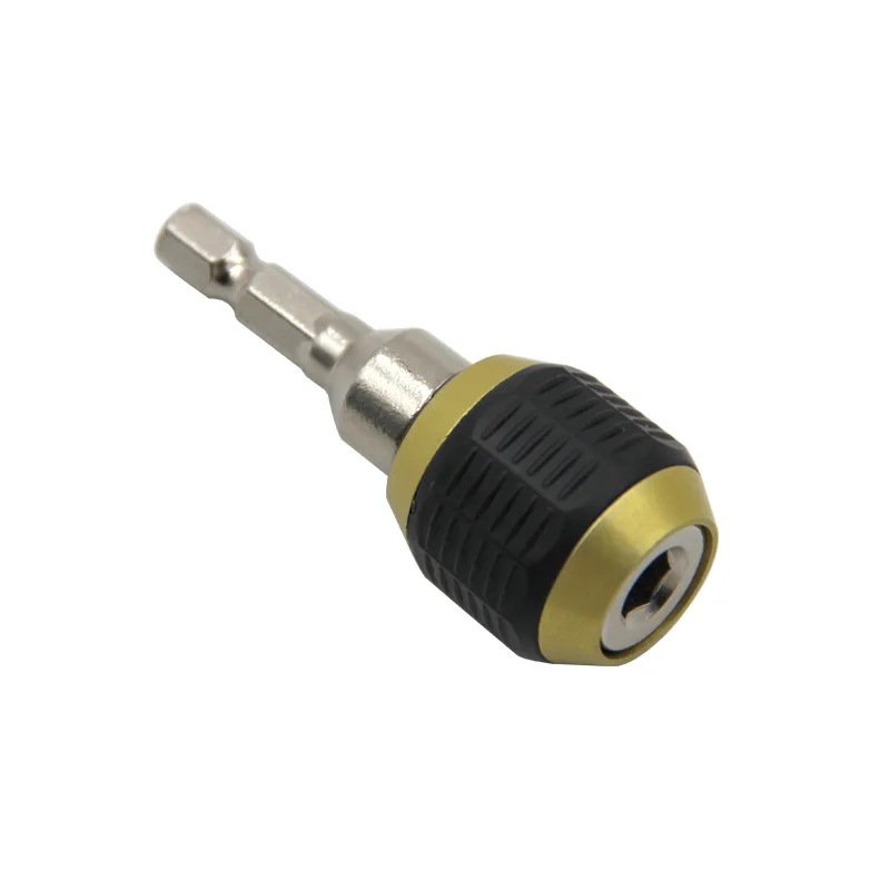 

1PC Hexagonal Handle Big Head Pop-up Quick Self-Locking Electric Drill Screwdriver Lengthened Quick Conversion Bit Extension Rod