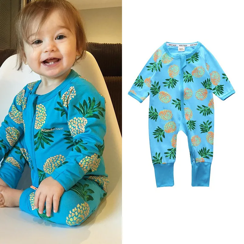 Romper Baby Girl Pattern 0-18M Born Boy Zipper Cotton Child Boys Clothes Spring Autumn Newborn Infant Jumpsuits | Детская одежда и