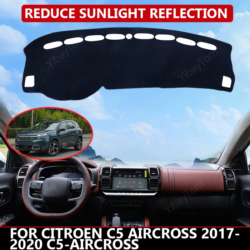 

Car Dashboard Cover for Citroen C5 Aircross 2017-2020 C5-Aircross Mat Protector Sun Shade Dashmat Board Pad Auto Carpet