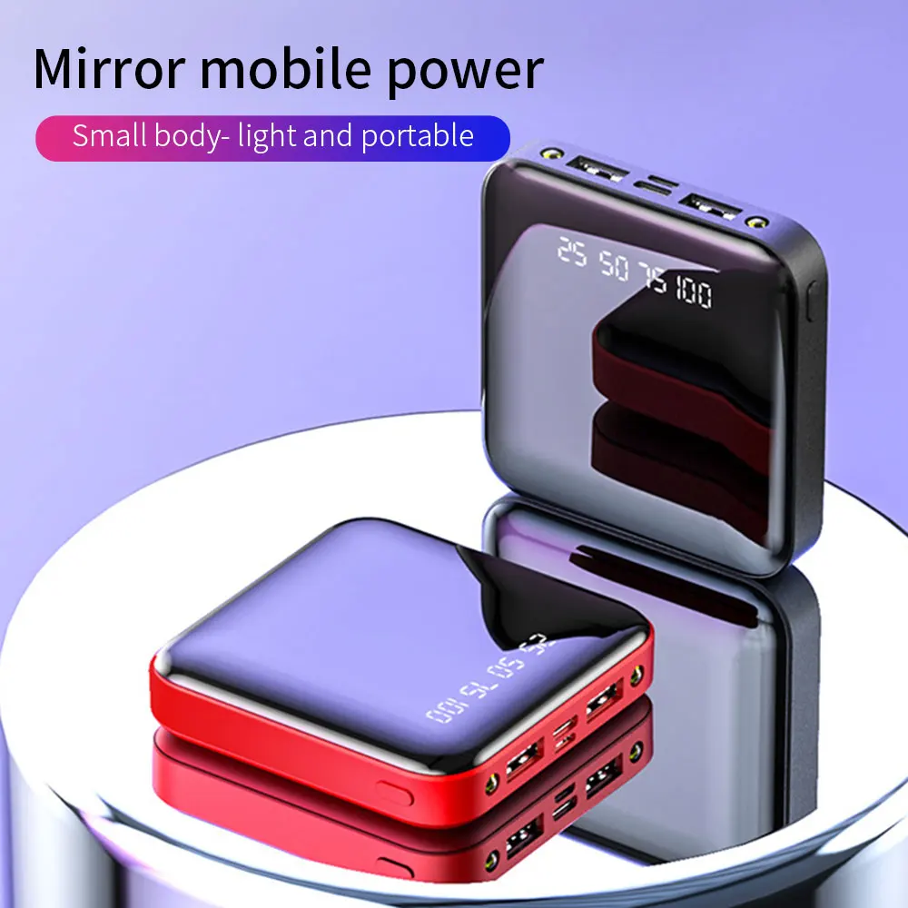 Мини 20000 мАч мощный внешний аккумулятор для samsung S10 10000 портативное зарядное