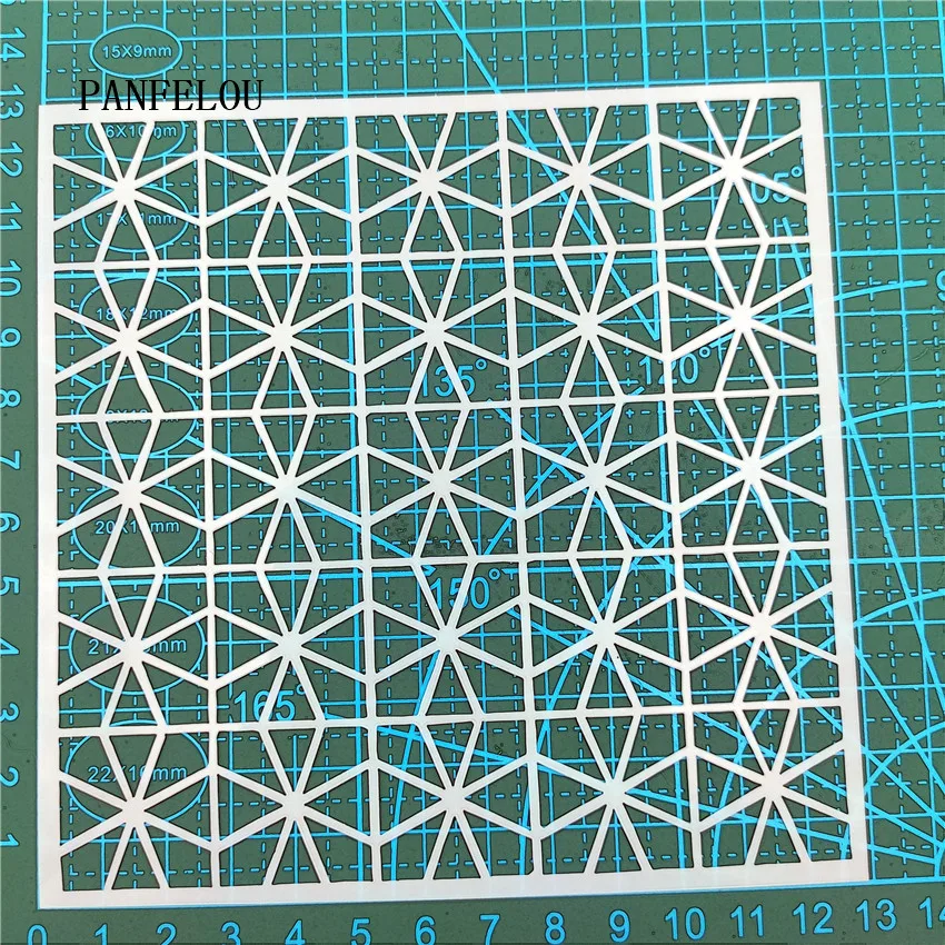 13*13 см цветы линии Скрап трафареты спрей пластичной прессформы щит форма для