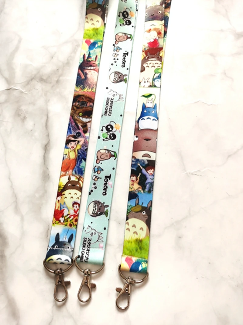 New Anime Totoro Neck Strap Lanyards Badge Holder Rope Pendant Key Chain Accessorie | Украшения и аксессуары
