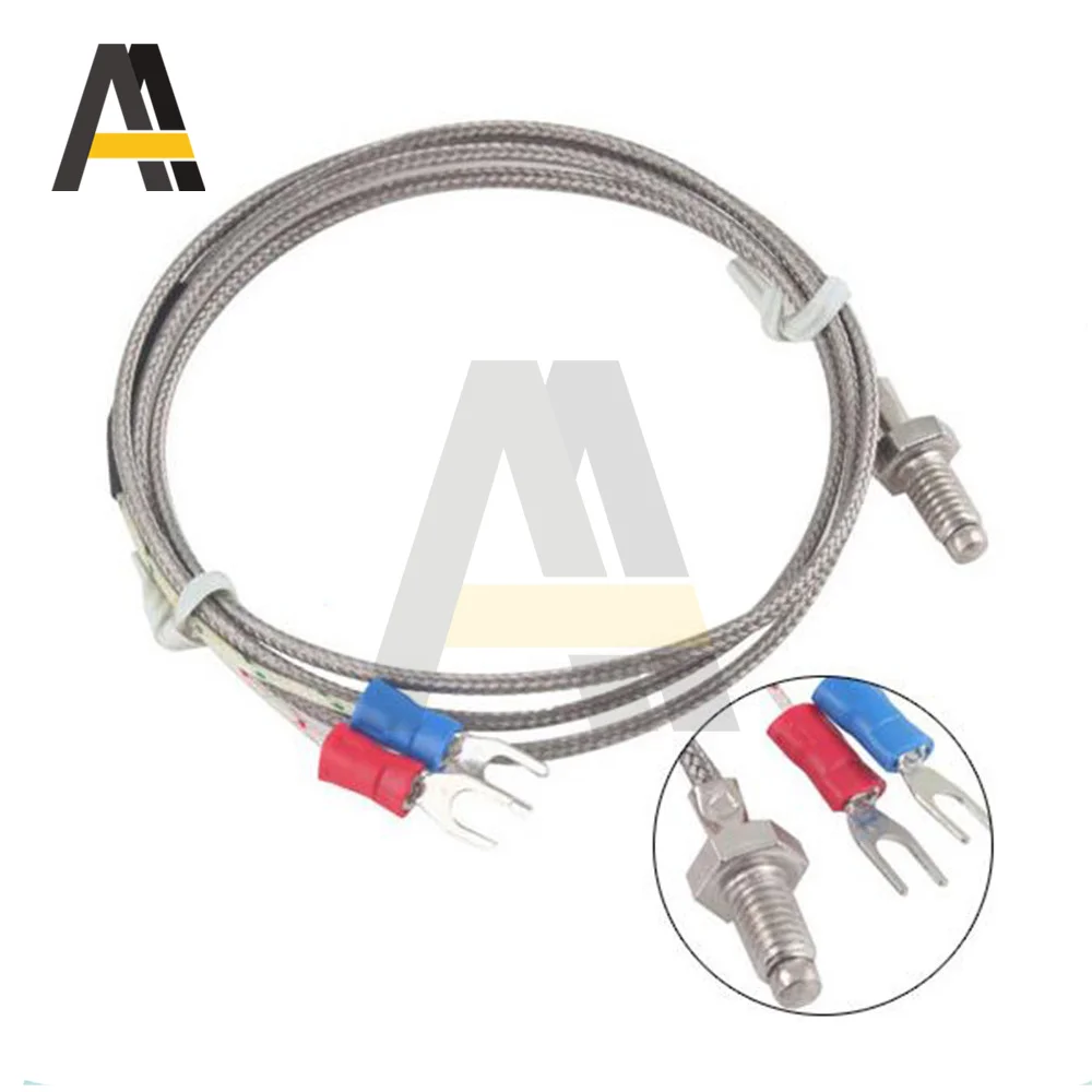 Термопара M6 M8 Screw K J PT100 провод термопары 1 м/2 м контроллер температуры зонд