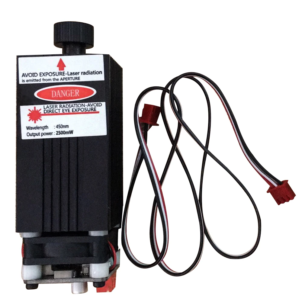 Лазерный модуль 2500 мвт 450нм Фокусирующая Синяя лазерная головка гравировка 2 5 Вт