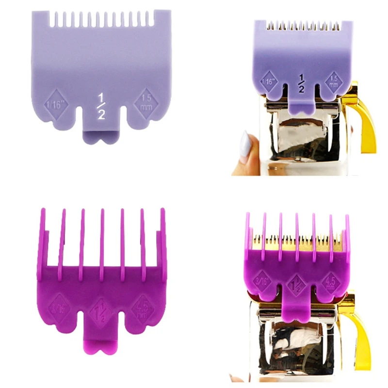 

2pcs 1.5mm 4.5mm Barber Shop Styling Guide Comb Hair Trimmer Clipper Replacement