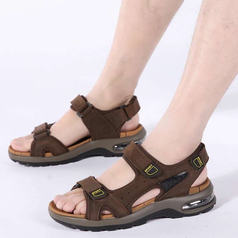 

Fashion Light Casual Shoes Men Beach Sandals Summer Gladiator Men's Sandals Outdoor Wading flats Breathable Men Shoes
