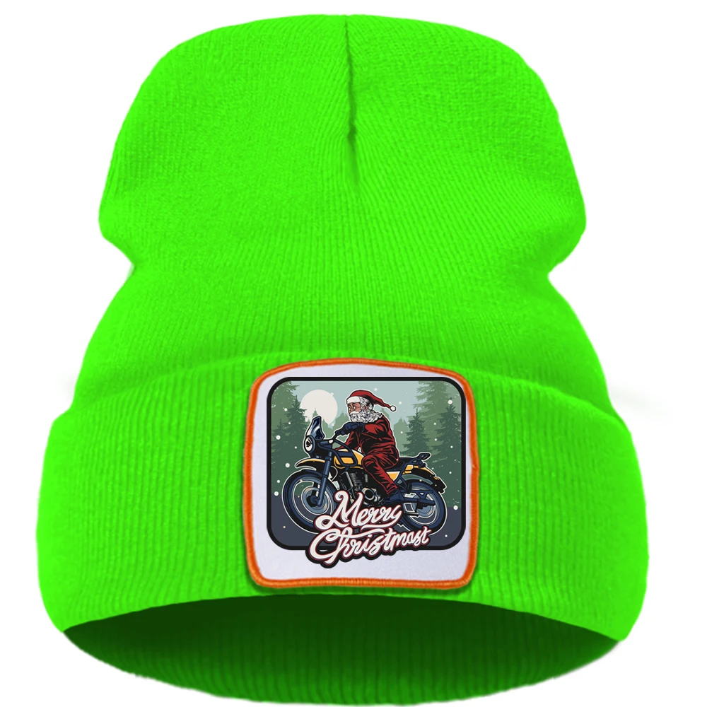 Крутая шапка в стиле Санта-Клауса с рождественской тематикой унисекс мультяшная