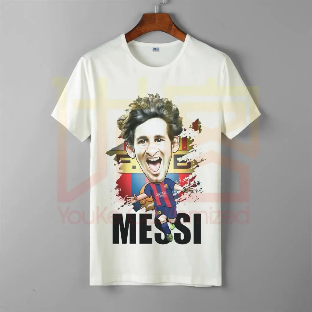 Lionel messi Футбольная звезда болельщики подарки Мужская брендовая футболка с