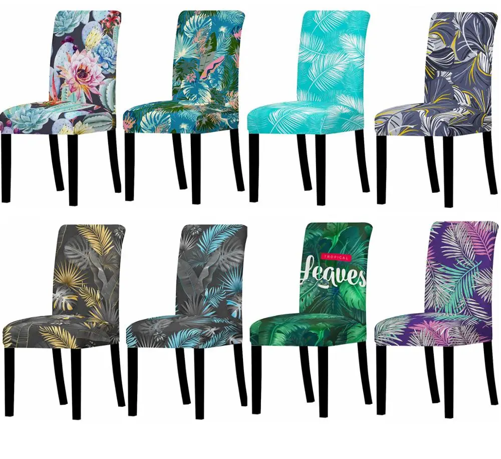 Печатных крышка стула стрейч стул охватывает большой эластичный чехлов скамья