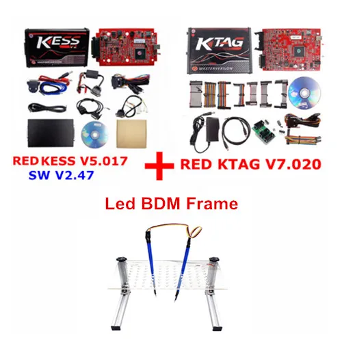 KESSKTAGLED Полный набор KTAG V7.020 K-TAG 7,020 EU Red Online V2.47 KESS V2 5,017 FGTECH 0475 Galletto 4 V54 Master KESS V5.017 ECU программист - Цвет: KESSKTAGLED