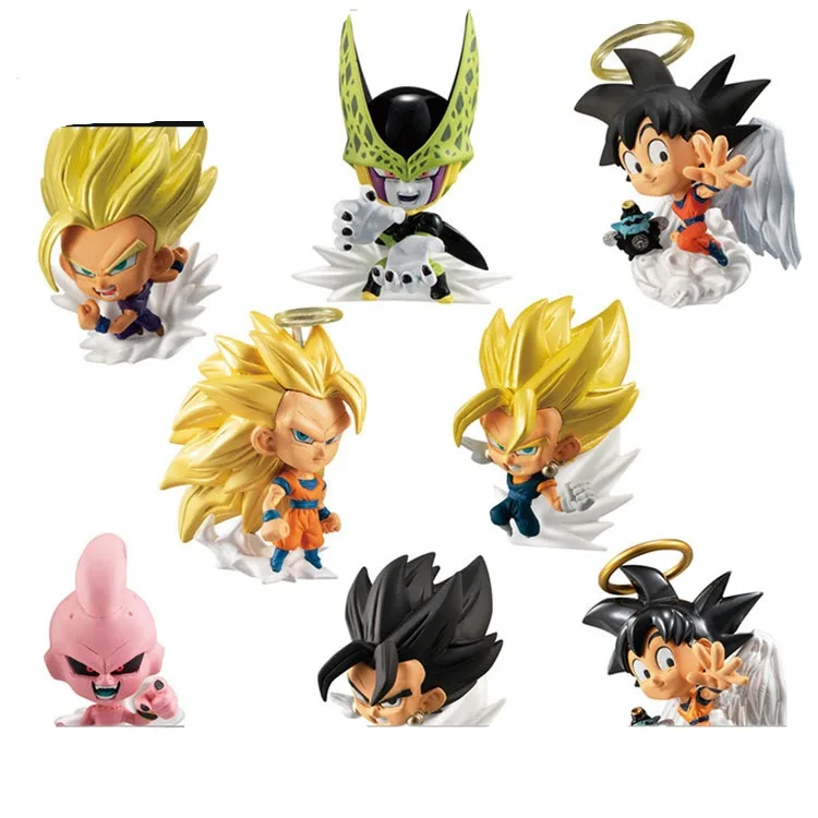

Оригинальные игрушки Bandai acha Gacha, конфеты, драконий жемчуг, супер Вегета IV, сон Гохан, экшн-фигурки, игрушки