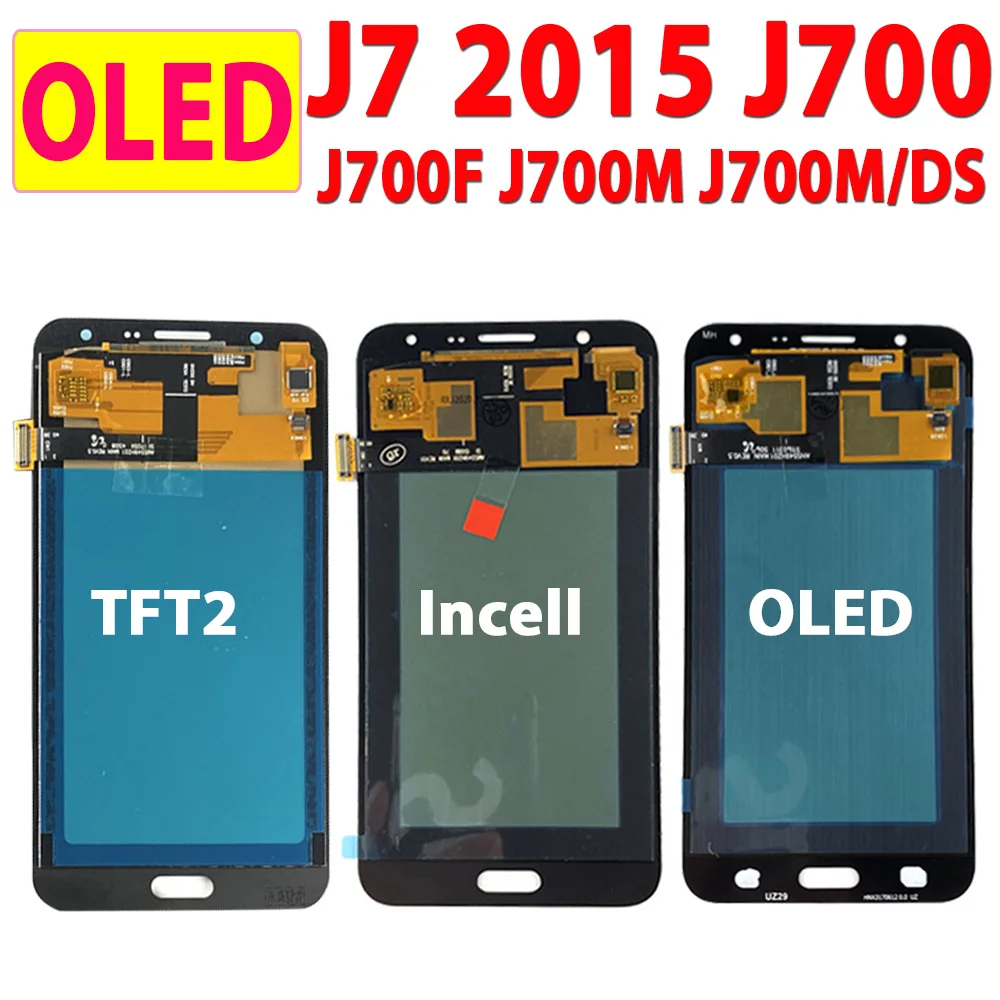 ЖК-дисплей 5 ''для Samsung Galaxy J7 2015 J700 J700F 700M J700M/DS сенсорный дигитайзер запасные