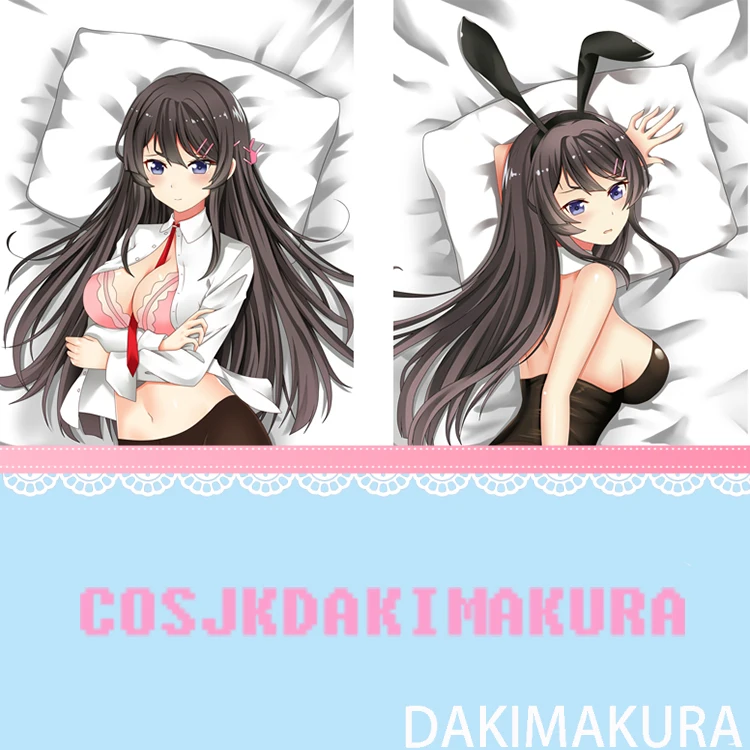 

Аниме Dakimakura Rascal Not Dream of Bunny Girl Sakurajima Mai Чехол-Подушка обнимающая Подушка Чехол Otaku Декор подарок