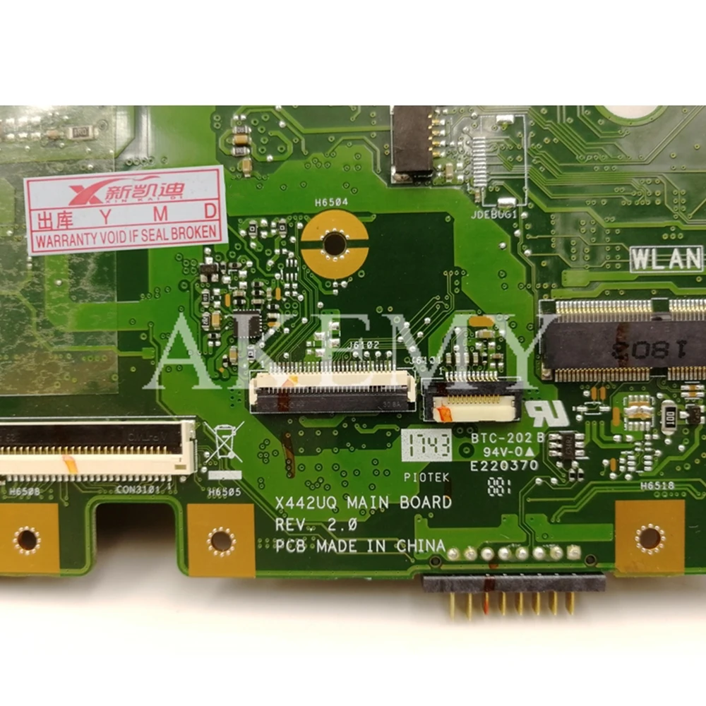 

Akemy For Asus X442 X442U X442UA X442UR X442UQ X442UQK X442UQR Laotop Mainboard X442UA Motherboard with I7-7500 CPU