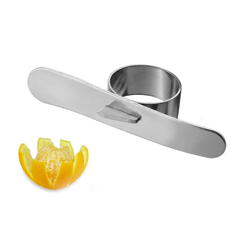 1 шт. апельсиновый Овощечистка легко открывается апельсин нержавеющая сталь