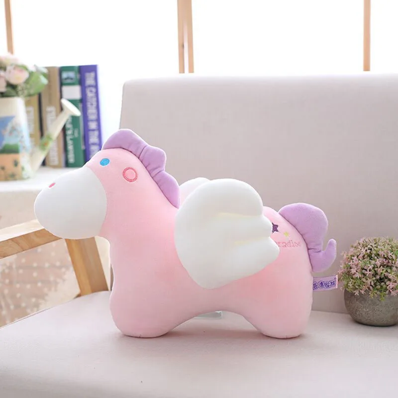 Милые цветные игрушки маленькие плюшевые игрушки Pegasus куклы для детей конфеты цвета Подушка с лошадью подарок для ребенка рождественские подарки XC072 - Цвет: pink