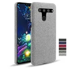 Тканевый кожаный чехол для LG V50 ThinQ Stylo 6 5 K61 K51S K41S Тонкий ретро тканевый Жесткий Чехол для ПК для LG V60 V50S G8S G8X THINQ Funda