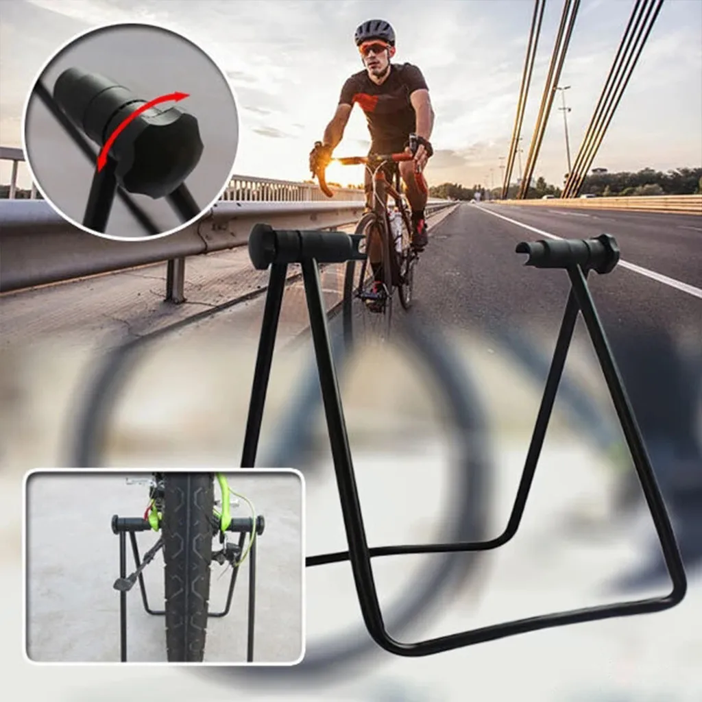

High Quality Bicycle Stand Parking Folding Bicycle Trainer Stationary Bike Cycle Stand Parking Rear Hub Mount Rack Portable #T2G