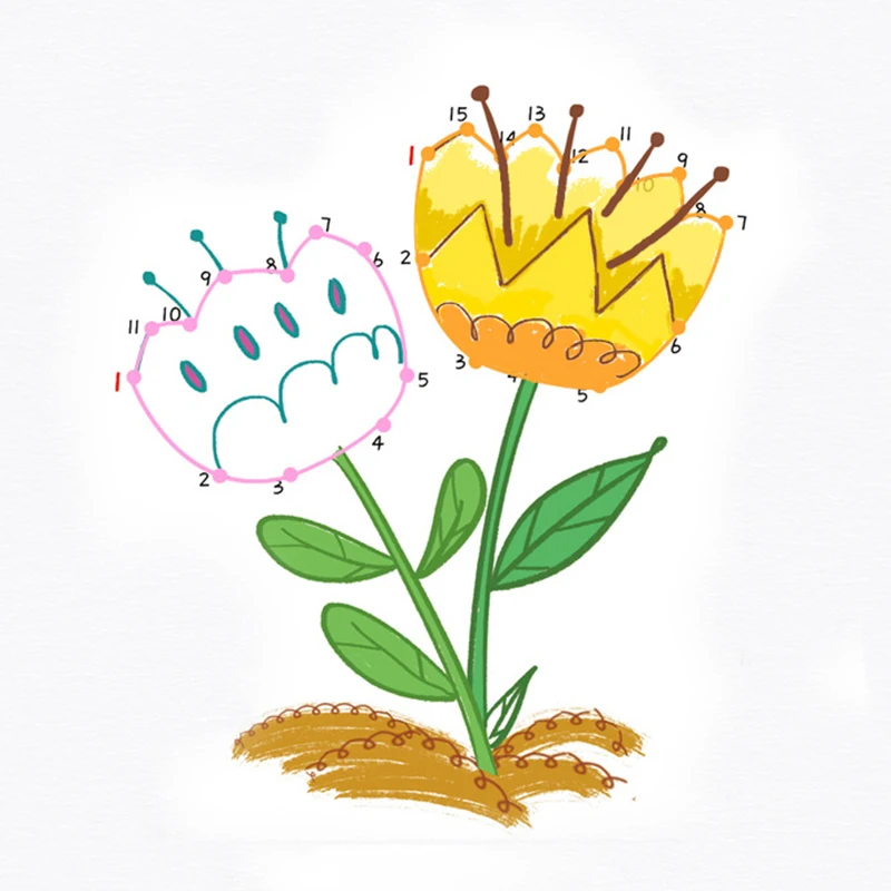 Детские обучающие игрушки для детей живопись 6 шт./компл. детские рисования точка