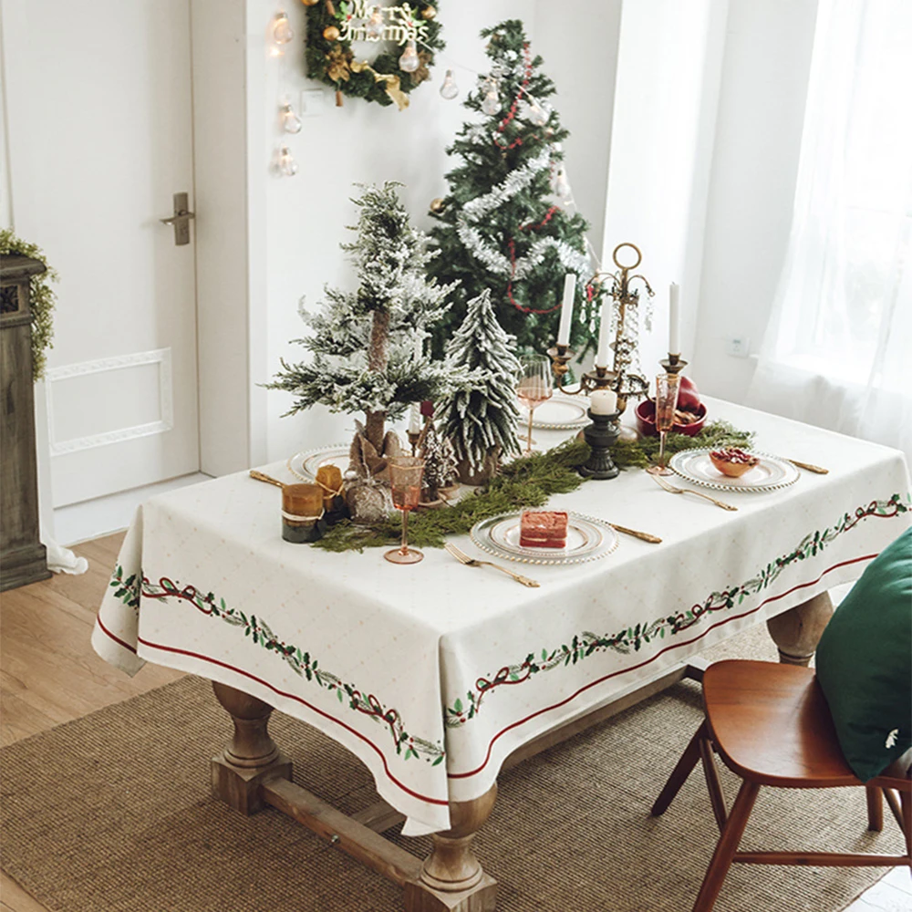 Новинка Рождественская скатерть высокое качество прямоугольная 2022 в