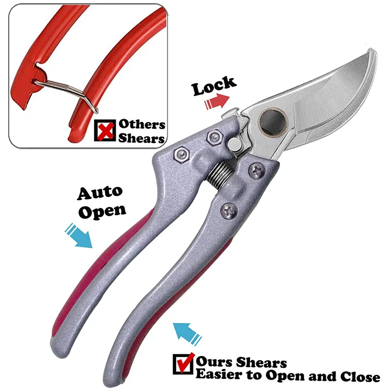 

8 Inch Bypass Pruning Shears Gardening Shears, Garden Shears, Garden Clippers, Pruners, Garden Tools, Gardening Tools