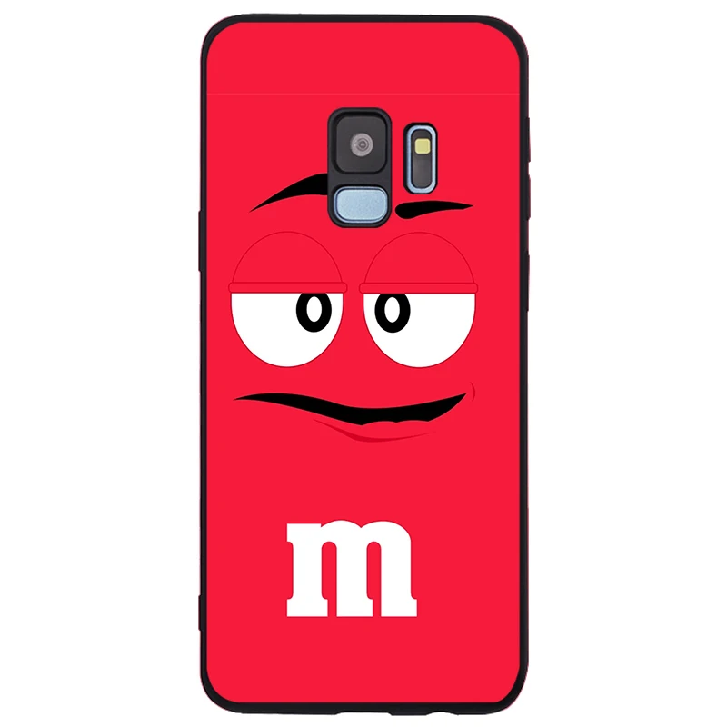 Милый M& M'S Chocolate Candy Чехол Мягкий Силиконовый ТПУ черный чехол для телефона samsung Galaxy Note 8 9 S6 S7 EDGE S8 S9 S10 Plus
