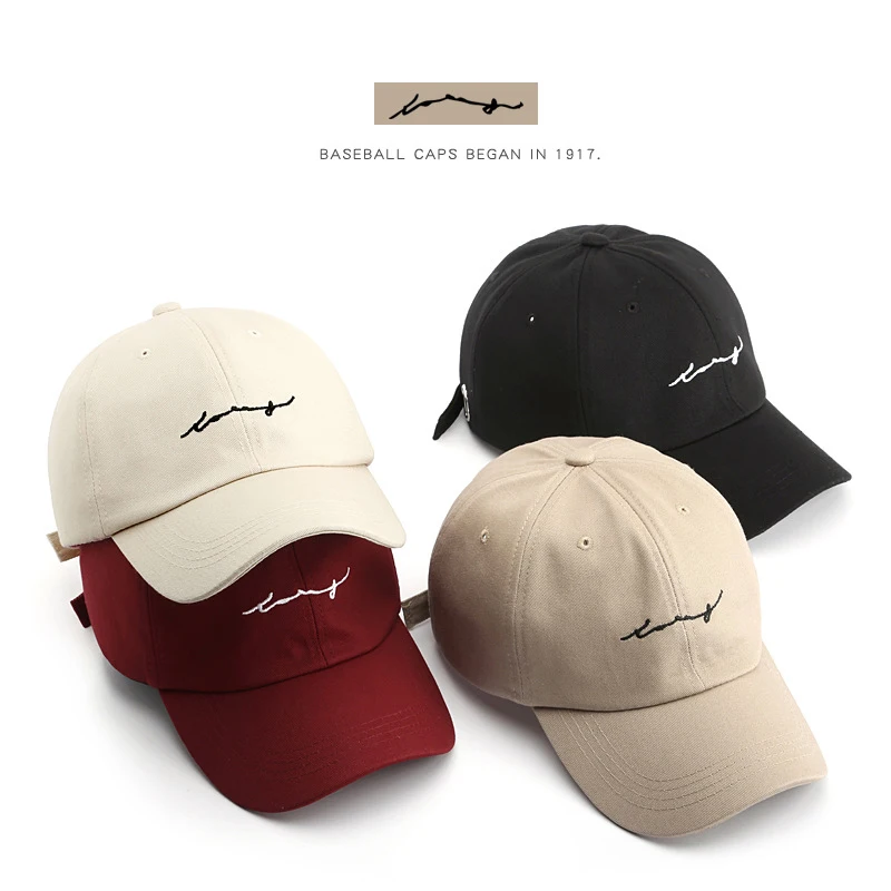 

Summer Unisex outdoor Shade Baseball Cap Cotton Men casual Women Letter Embroidery fashion adjustable Snapback Couple Hat A125