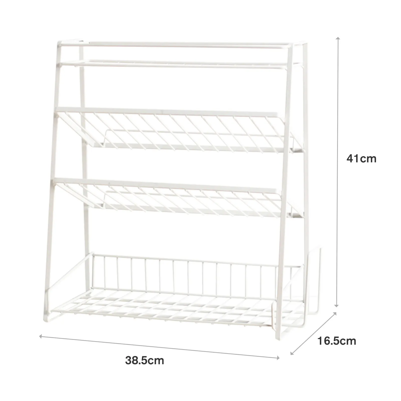 

Seasoning Rack Spice Rack 4-Tier Spice Organizer for Countertop Cabinet Kitchen Storage Rack Shower Caddy Organizer for Bathroom