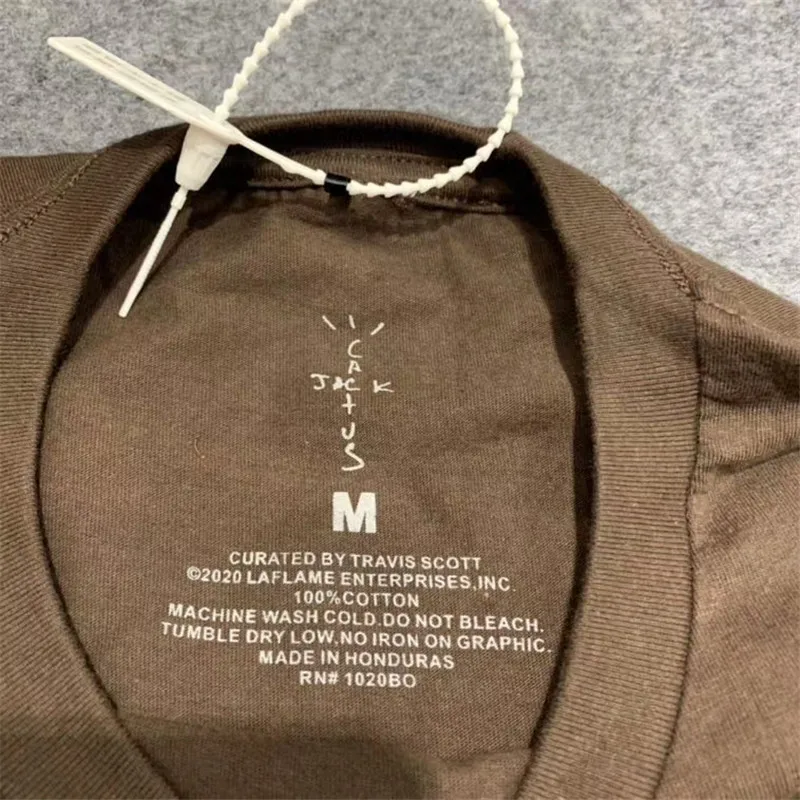 

2020ss Travis Scott Cactus Jack CJ Logo T-Shirt Men Women O-Neck Astroworld Short Sleeve T-Shirt Men