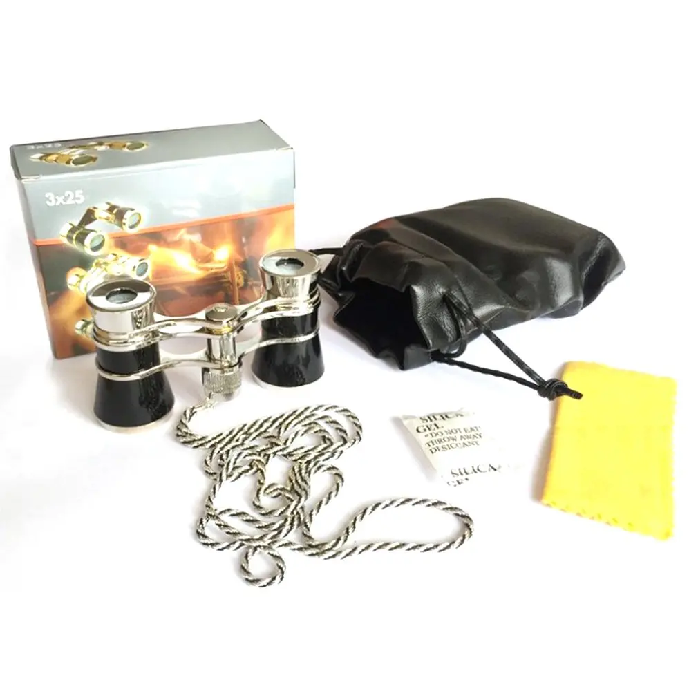 3x25 стекло с покрытием бинокулярный телескоп театр/Опера стекло/женское золотой