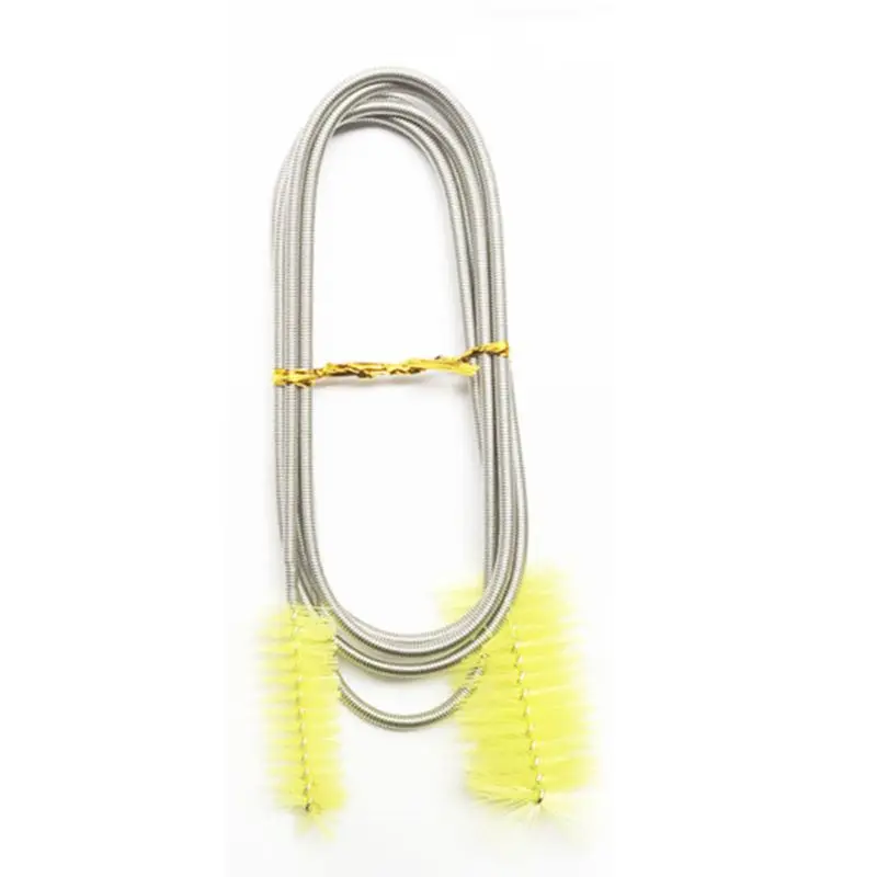 

155cm Aquarium Stainless Steel Flexible Spring Cleaning Brush Double Ended Filter Pump Water Tube Hose Pipe Cleaner