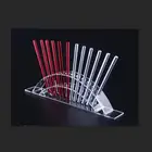 Акриловый держатель для ручек, кистей для теней, цветных карандашей, помады, подставка-держатель для косметики с кристаллами полка для ручек