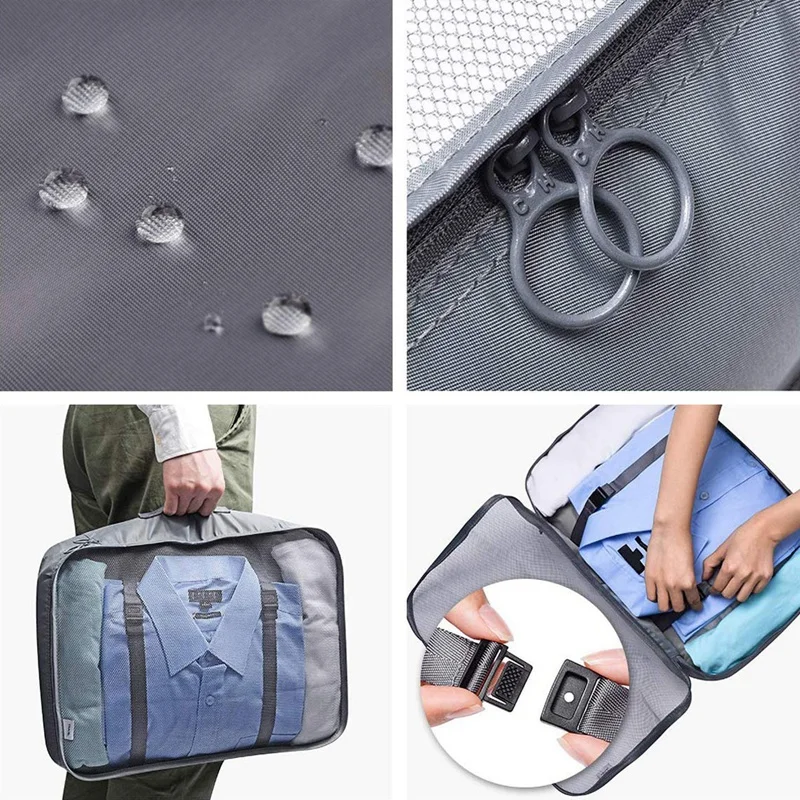 

7-Piece Travel Storage Bag Luggage Storage Bag Set with Cosmetic Bag